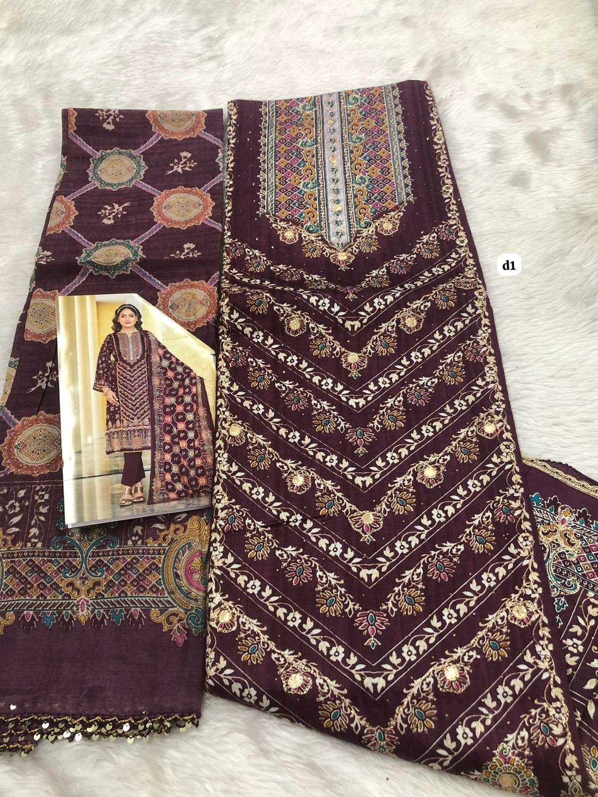 Falah Premium Muslin Collection code 30467 by Falah Designer Suits